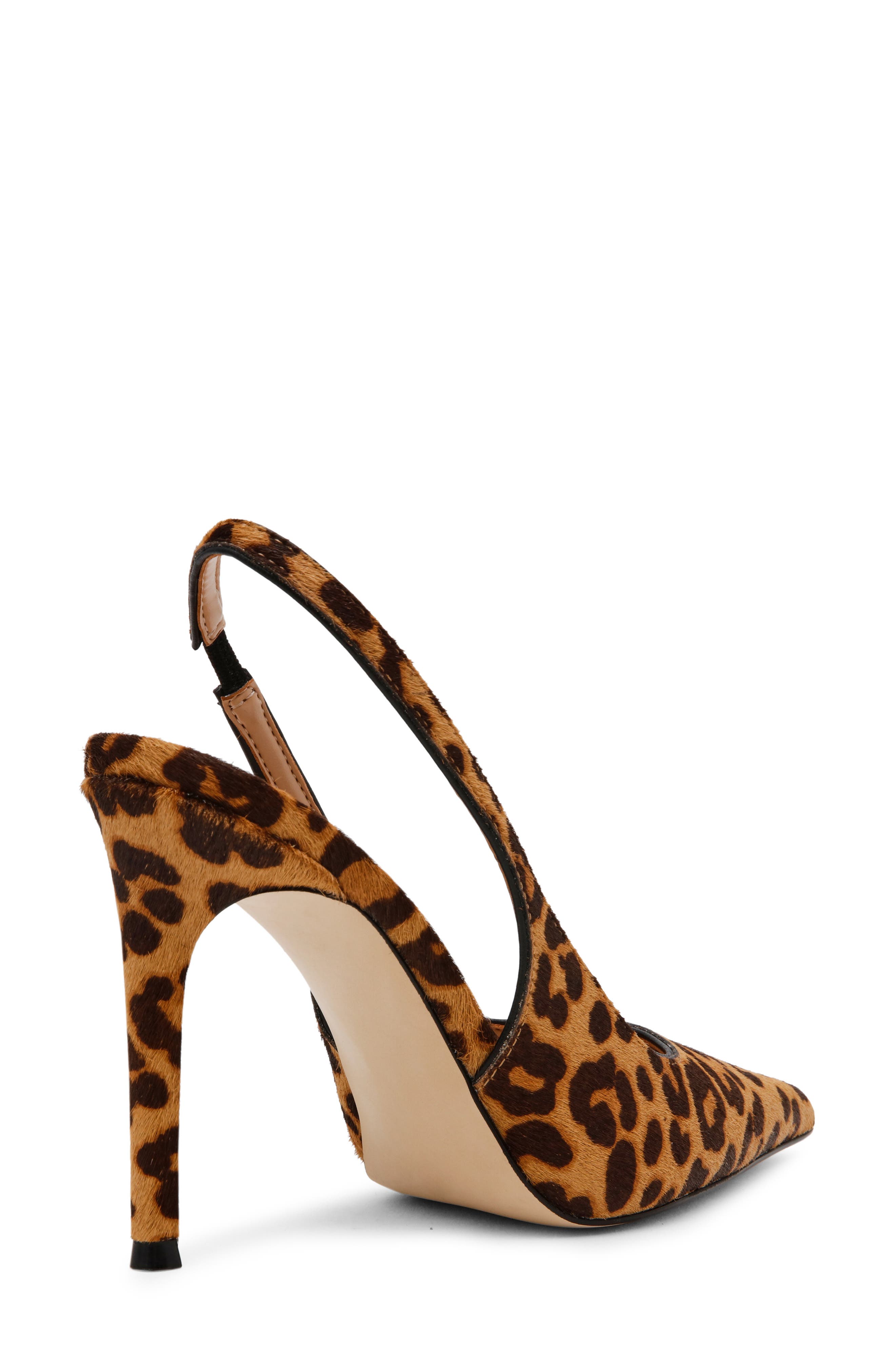 Reyes Pointed Toe Slingback Sandal, Alternate, color, LEOPARD