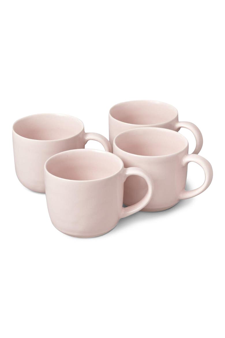 The Mugs Set of 4 Mugs, Main, color, BLUSH PINK