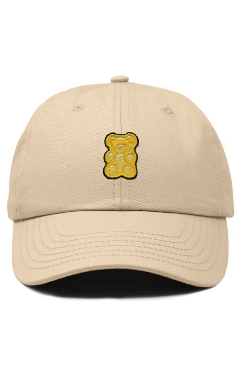 Yellow Gummy Embroidered Dad Cap