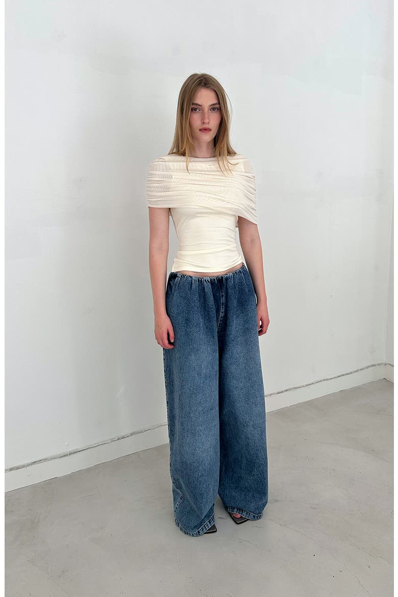 Lucia Balloon Jeans, Alternate, color, Medium Blue Wash