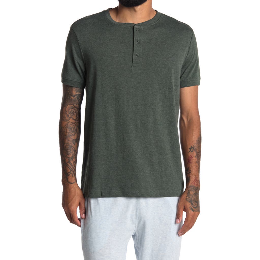 Unsimply Stitched Supersoft Short Sleeve Knit Henley In Multi