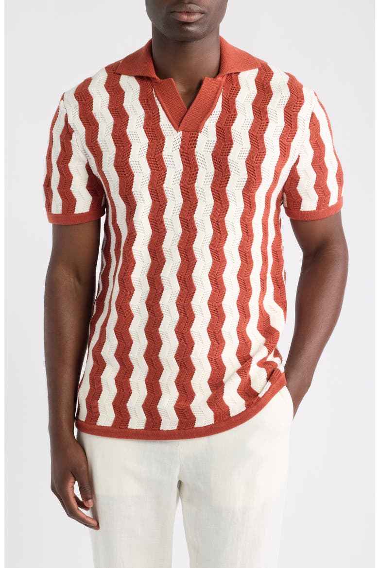 Tropez Coast Polo, Main, color, RED