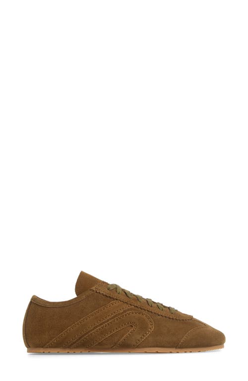 Jeffrey Campbell Aleta Sneaker In Moss Suede