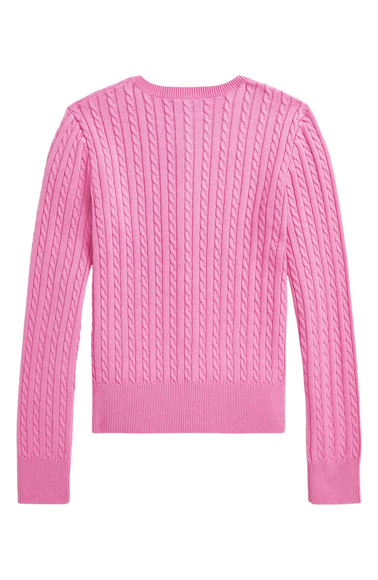 Polo Ralph Lauren Kids' Cable Knit Cotton Cardigan, Alternate, color, 