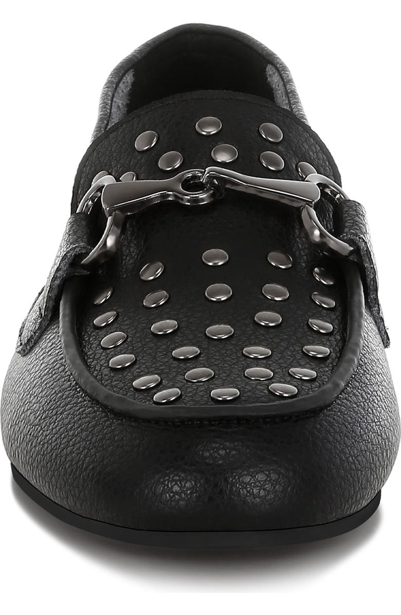 Rag & Co Modaha Studded Horsebit Loafer, Alternate, color, Black