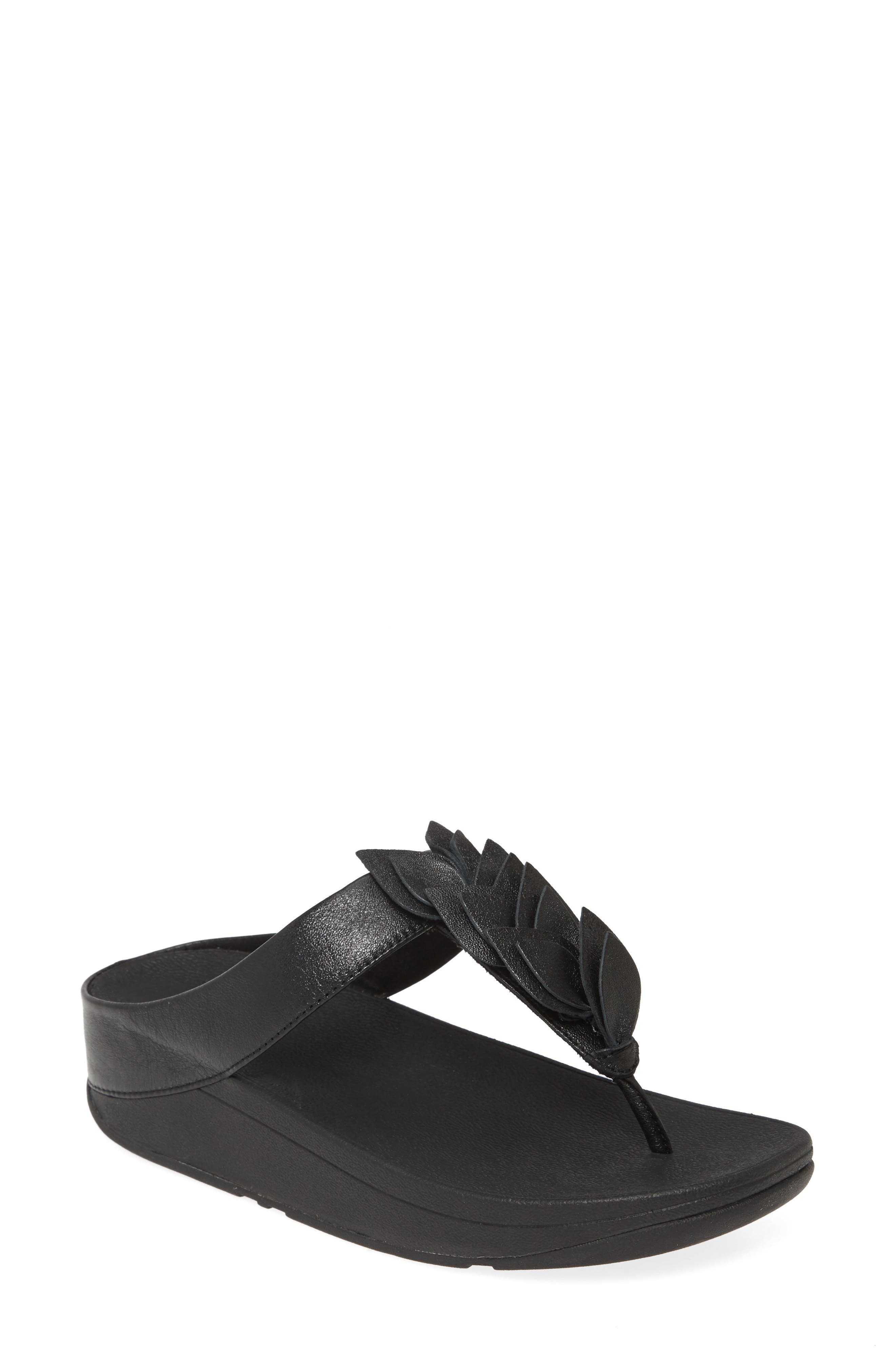 FitFlop Fino Leaf Flip Flop, Main, color, 