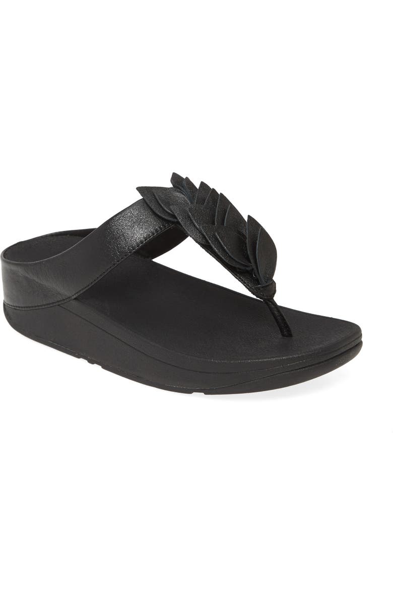 FitFlop Fino Leaf Flip Flop, Main, color,