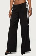EDIKTED Mikah Contrast Stripe Wide Leg Pants