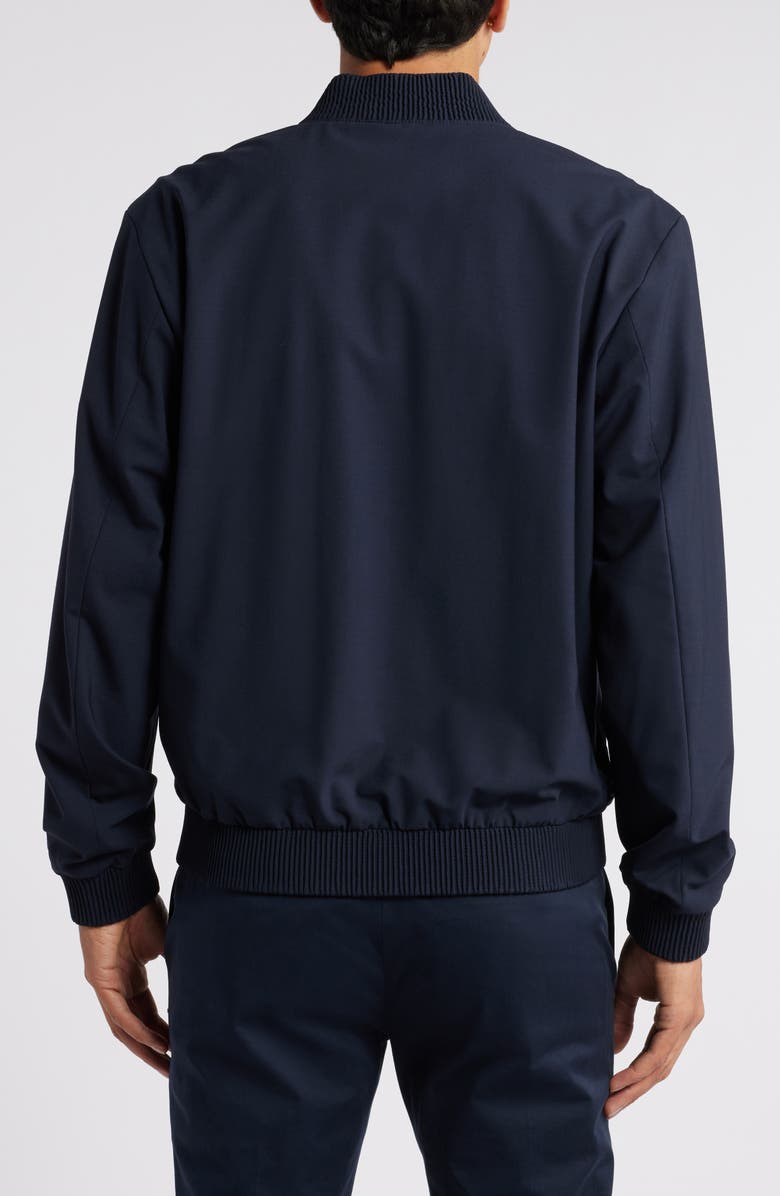 BOSS Hanry Stretch Virgin Wool Blend Jacket, Alternate, color, Dk Bu