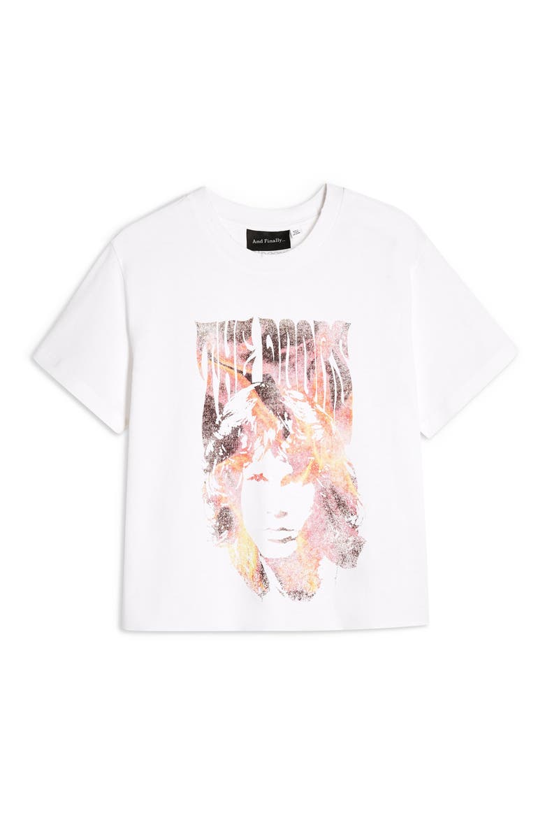 The Doors Crop Tee, Alternate, color, CREAM MULTI