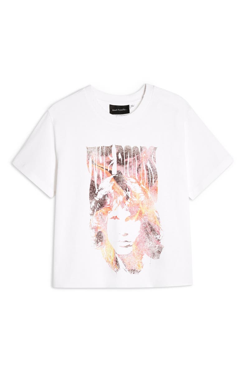 Topshop The Doors Crop Tee, Alternate, color,
