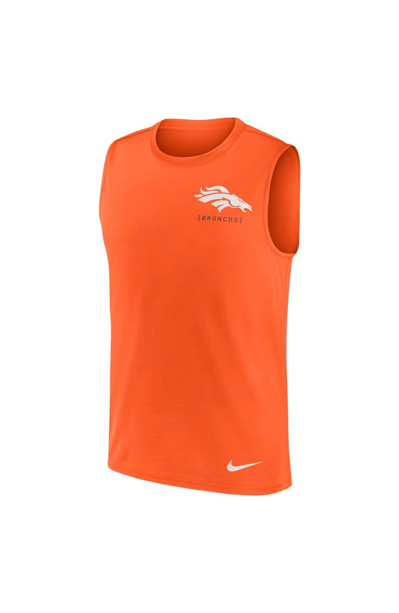 Nike Men's Nike Orange Denver Broncos Muscle Tank Top, Alternate, color, 