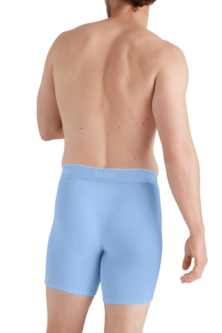 3-Pack Second Skin Luxe Rib Boxer Briefs, Alternate, color, DRESS BLUE/BLU QURTZ/DUTCH CAN