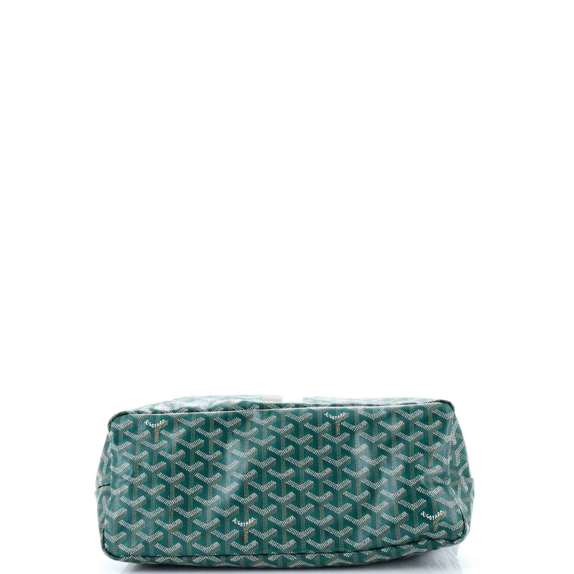 Pre-Owned Goyard Boheme Hobo Printed Coated Canvas, Alternate, color, Green