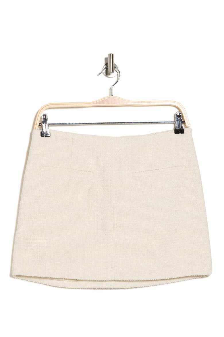 Cowan Tweed Miniskirt, Alternate, color, OFF WHITE
