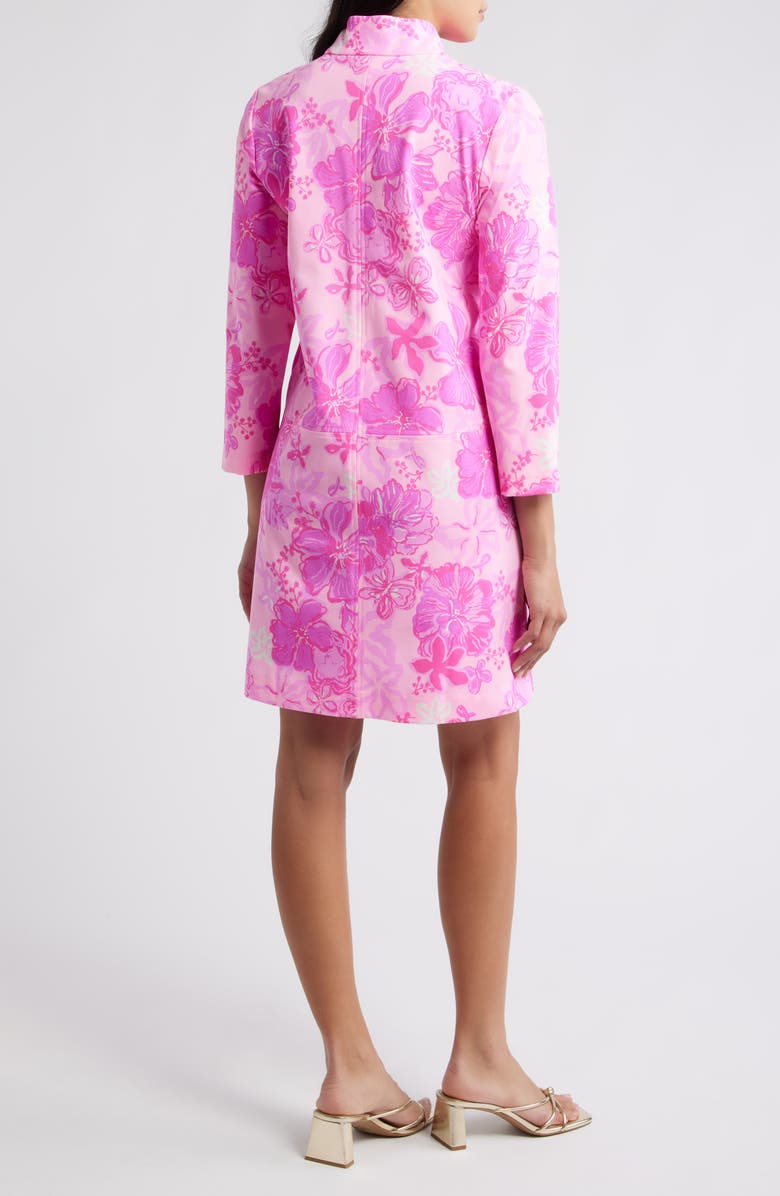Lilly Pulitzer<sup>®</sup> Rosie Floral Print Dress, Alternate, color, Parigi Pink Supporting Squad