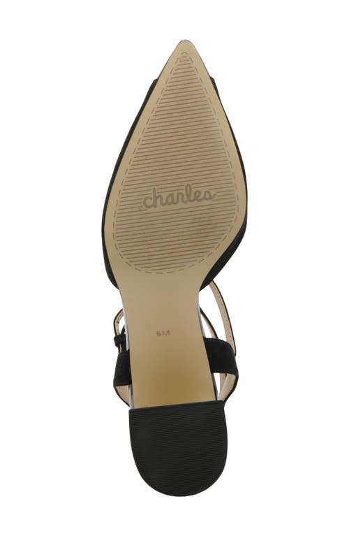 Charles By Charles David Aki Crystal T-strap Pump In Black