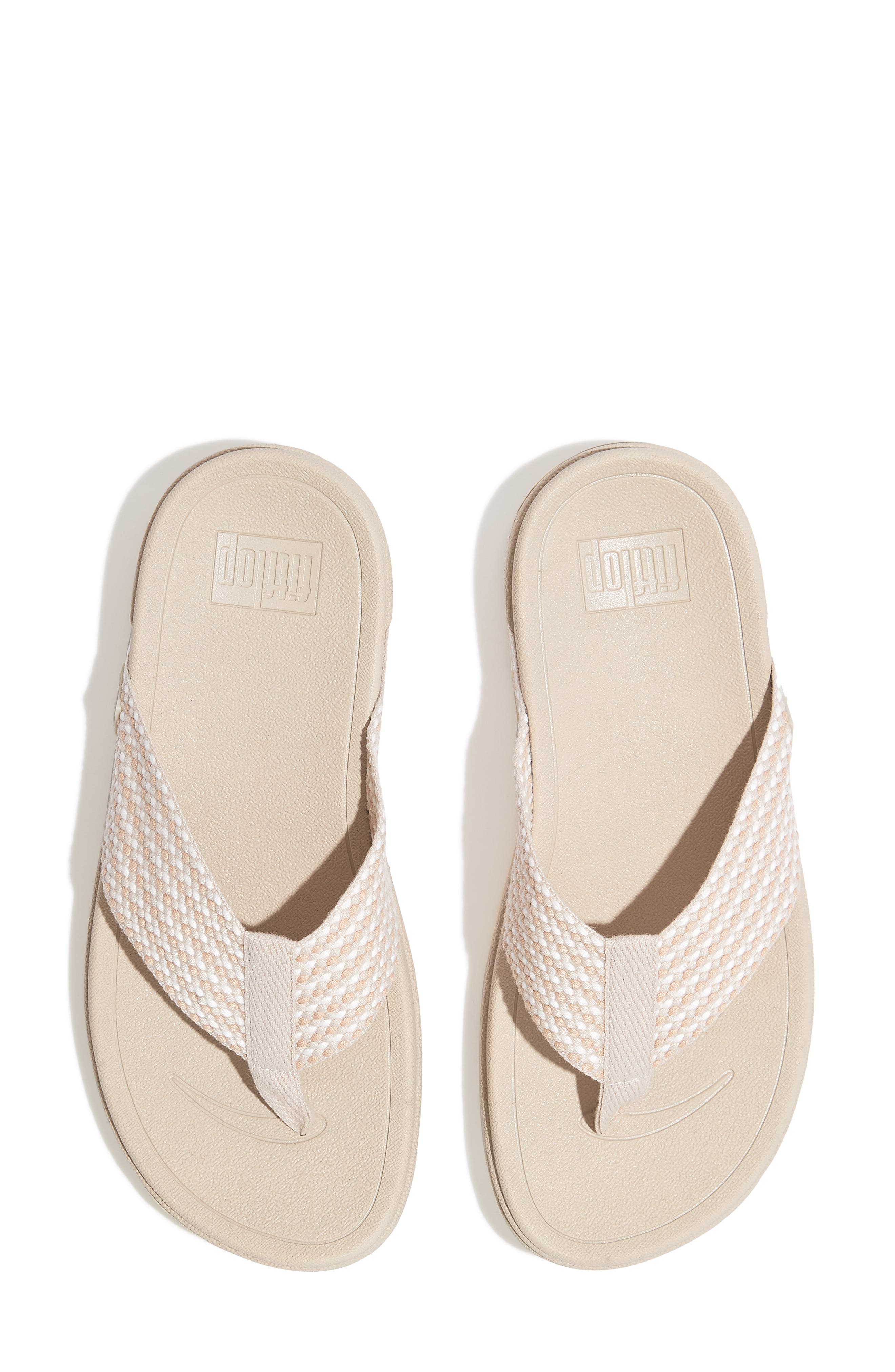 FitFlop Surfa<sup>™</sup> Flip Flop, Alternate, color, Stone Beige Mix