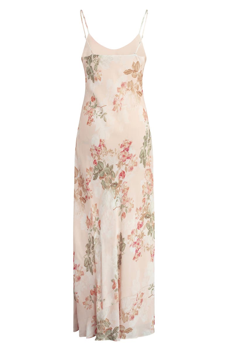 Favorite Daughter The Favorite Floral Georgette Slipdress, Alternate, color, Light Peach Rose