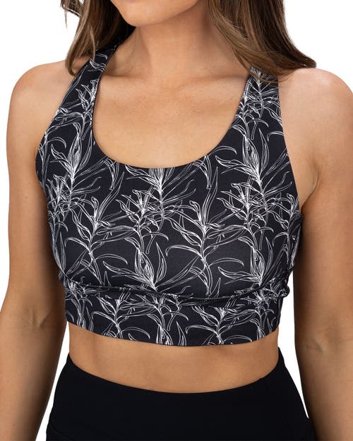 Black Clover Tykee Reversible Sports Bra In Black