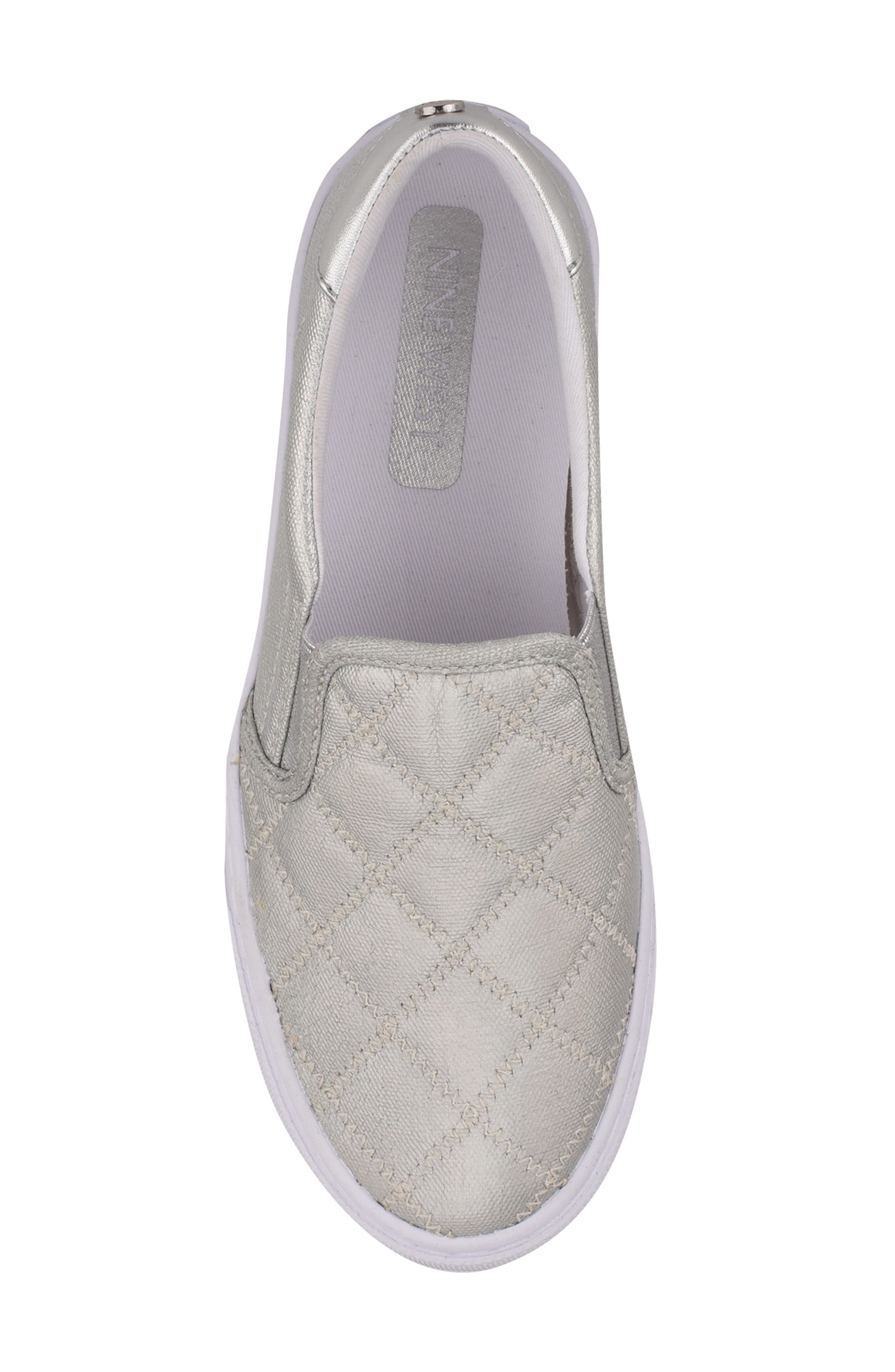 Lala Slip-On Sneaker, Alternate, color, SILVER