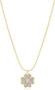 The Lovery Fine Jewelry CZ Lucky Clover Necklace