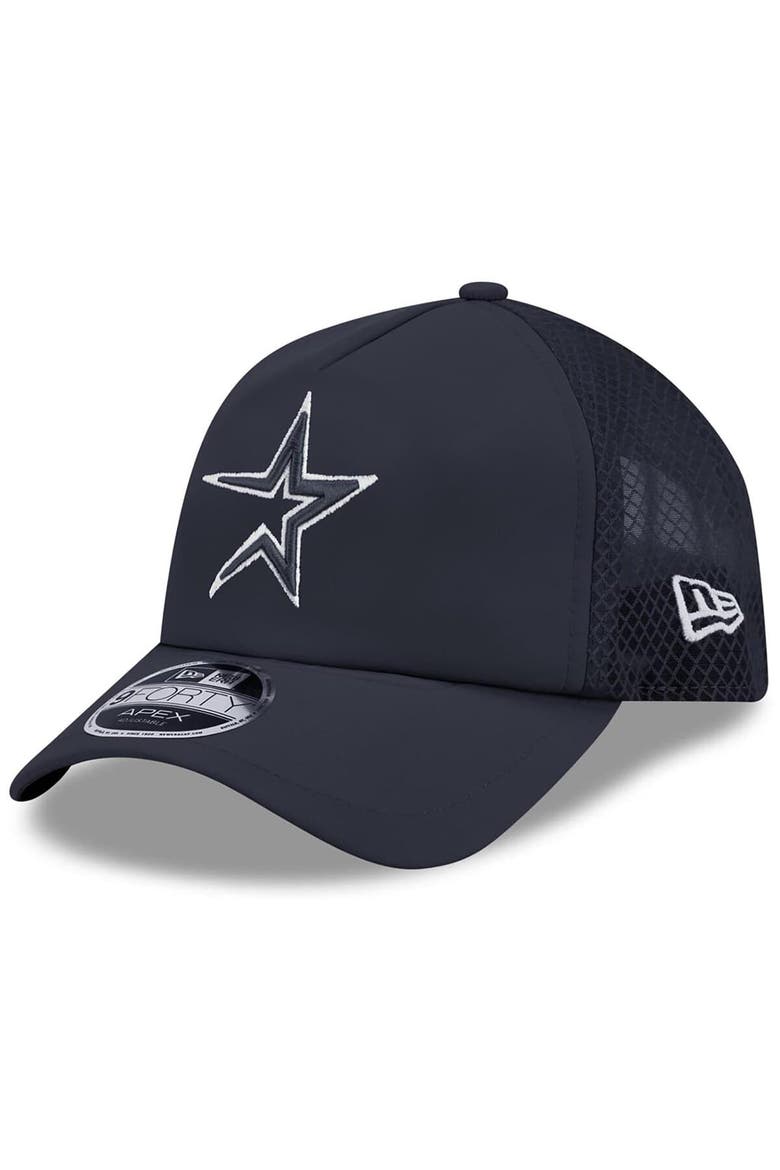 Men's New Era Navy Houston Astros 2026 Batting Practice Alternate Apex 9FORTY Adjustable Hat, Main, color, Navy