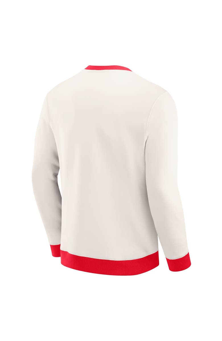 Darius Rucker Collection by Fanatics Men's Darius Rucker Collection by Fanatics  Cream San Francisco 49ers Colorblock Pullover Sweatshirt, Alternate, color, Cream