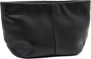 Hex Grained Leather East/West Pouch