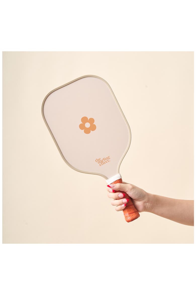 Flower Check Pickleball Paddle, Alternate, color, CHECK BROWN