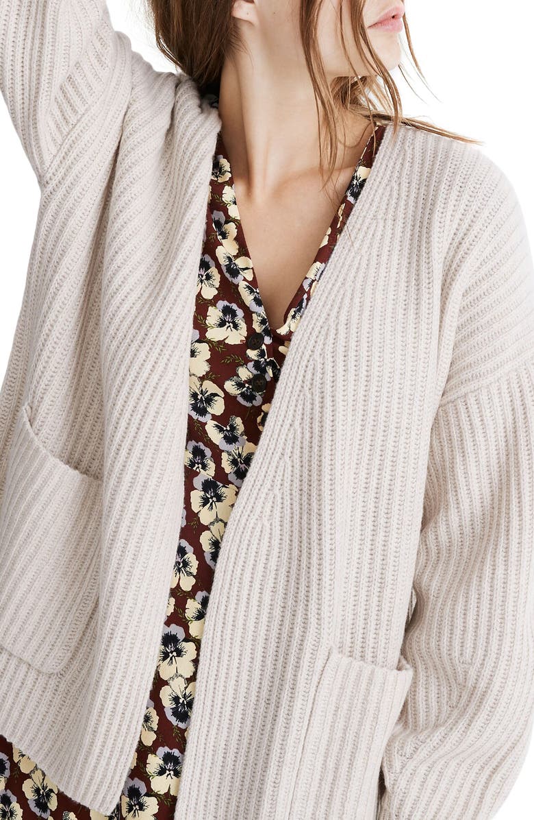 Madewell Redford Wool Blend Cardigan Sweater, Alternate, color, 