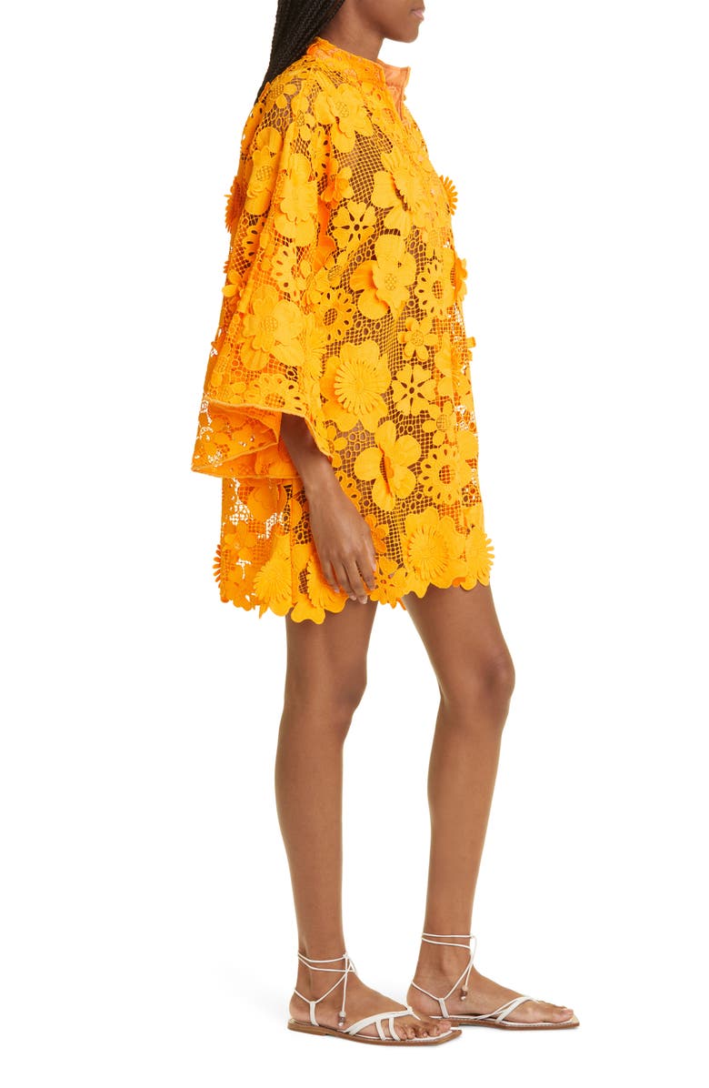 La Vie Style House Retro Lace Cover-Up Caftan, Alternate, color, 