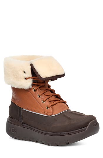 Ugg Butte City Waterproof Faux Shearling Boot In Worchester