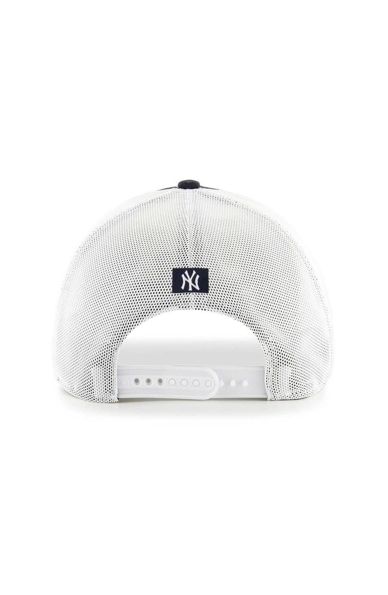 '47 Men's '47 Navy/White New York Yankees Burgess Trucker Snapback Hat, Alternate, color,
