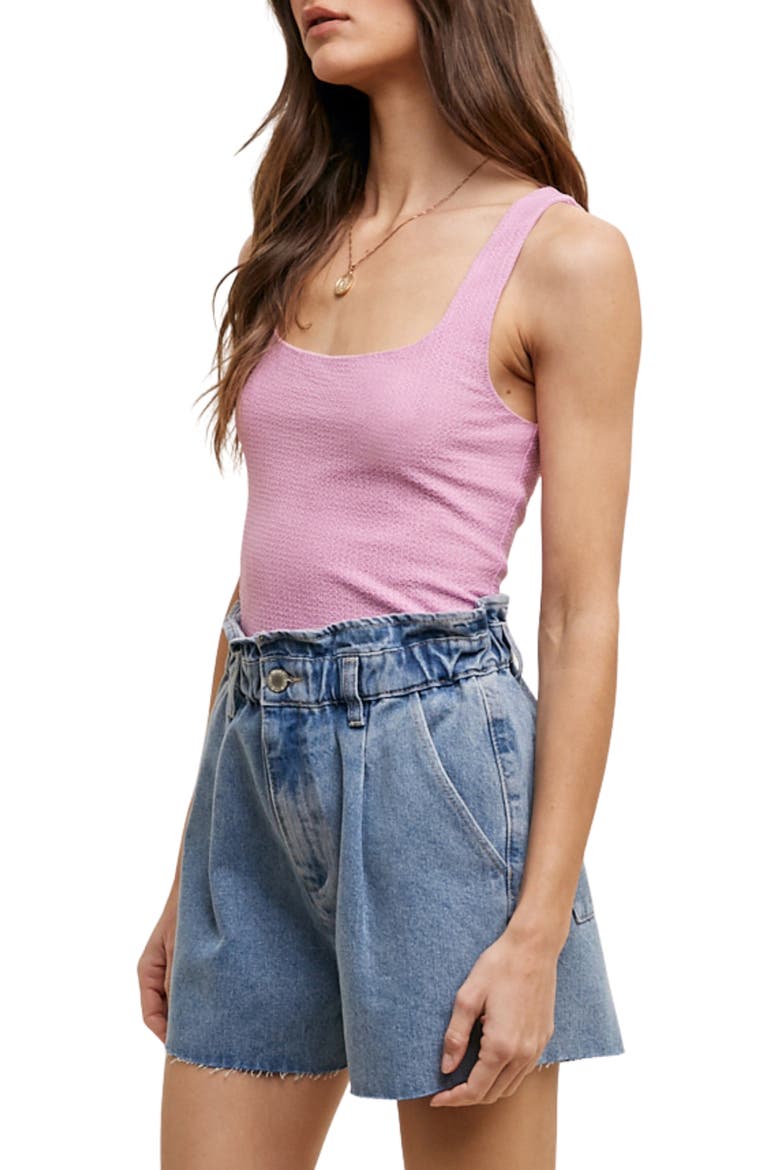 Textured Knit Tank Top, Alternate, color, ORCHID