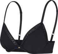 SAVAGE X FENTY Microfiber Logo Trim Unlined Plunge Bra