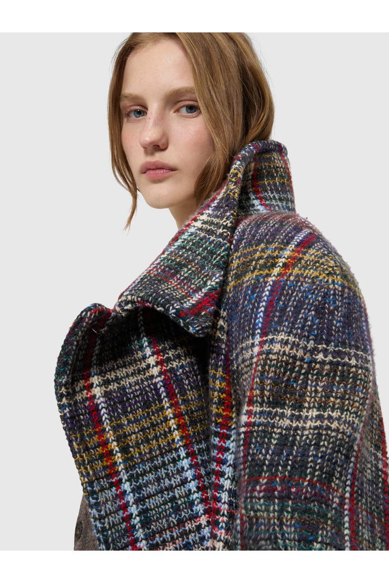Oversized Raglan Coat, Alternate, color, Multicoloured