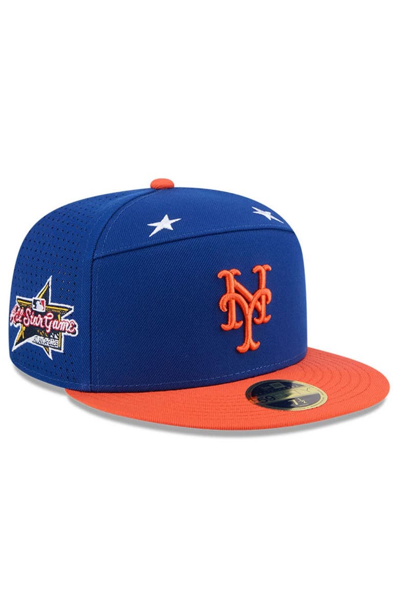 New Era Men's New Era Royal/Orange  New York Mets 2025 MLB All-Star Game Side Patch 59FIFTY Fitted Hat, Main, color, 