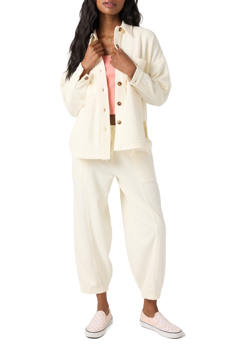 O'Neill Wavelength Fleece Chore Jacket, Alternate, color, Winter White