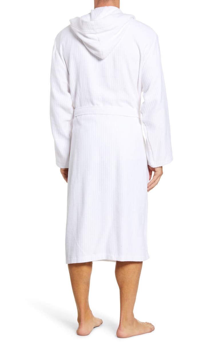 Daniel Buchler Basket Weave Hooded Cotton Terry Robe, Alternate, color, 