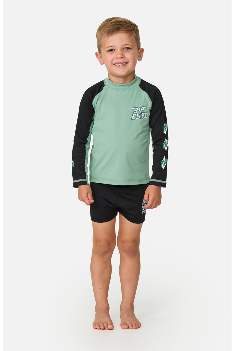 Kids' Ocean Party Two-Piece Swimsuit, Main, color, ALOE