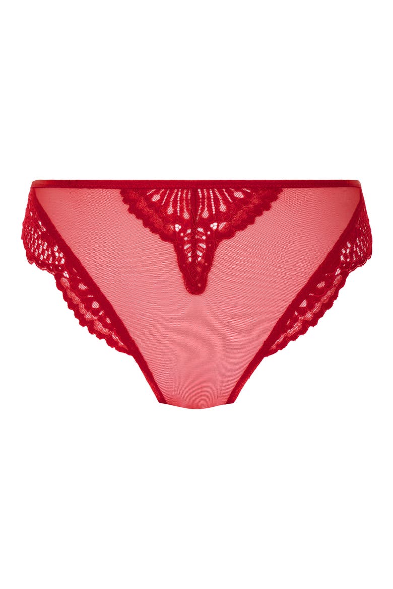 Whitney Brazilian Lace Panties, Alternate, color, CHILI PEPPER