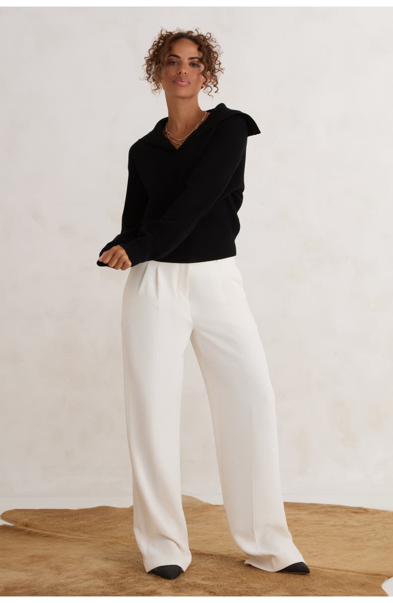 KADA The Wide Collar Sweater, Alternate, color, Ink