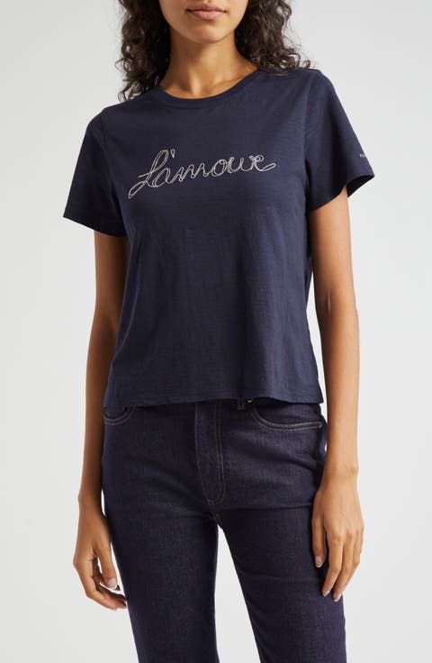 Silver Chain L'Amour Cotton T-Shirt