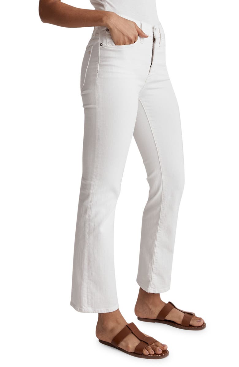 Madewell Kick Out Crop Jeans, Alternate, color, Pure White
