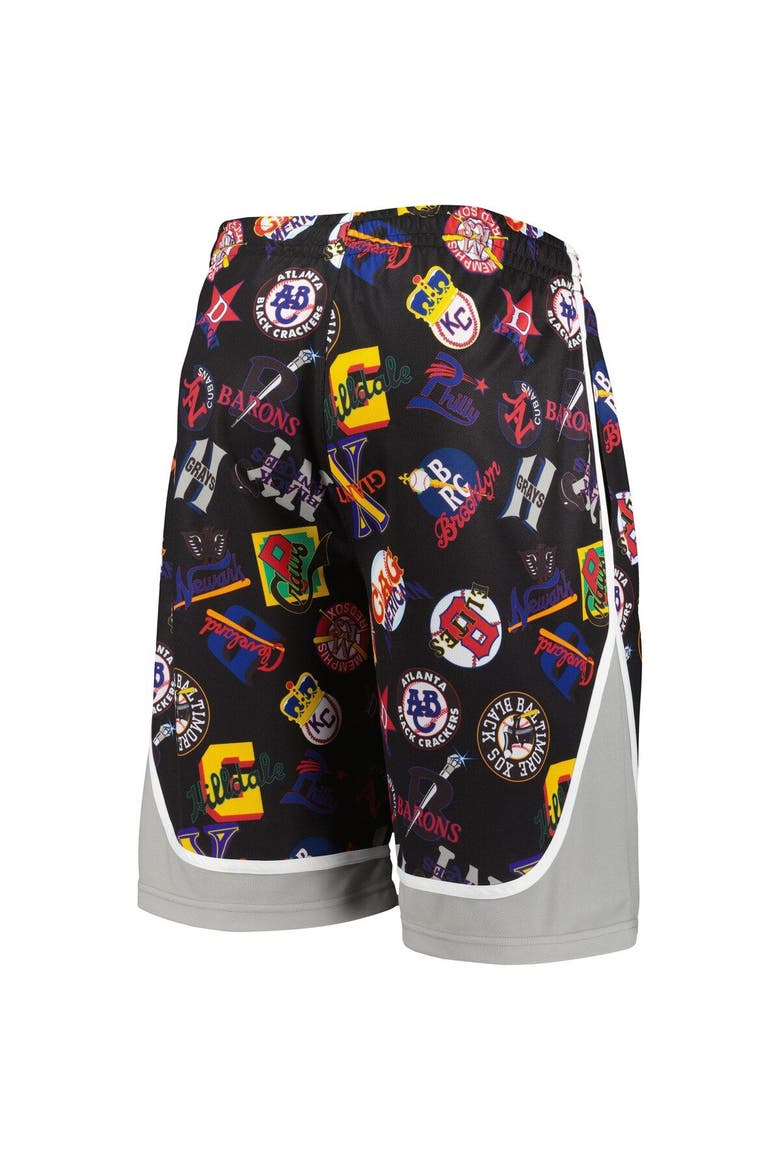 Men's Stitches Black Negro League Shorts, Alternate, color, Black
