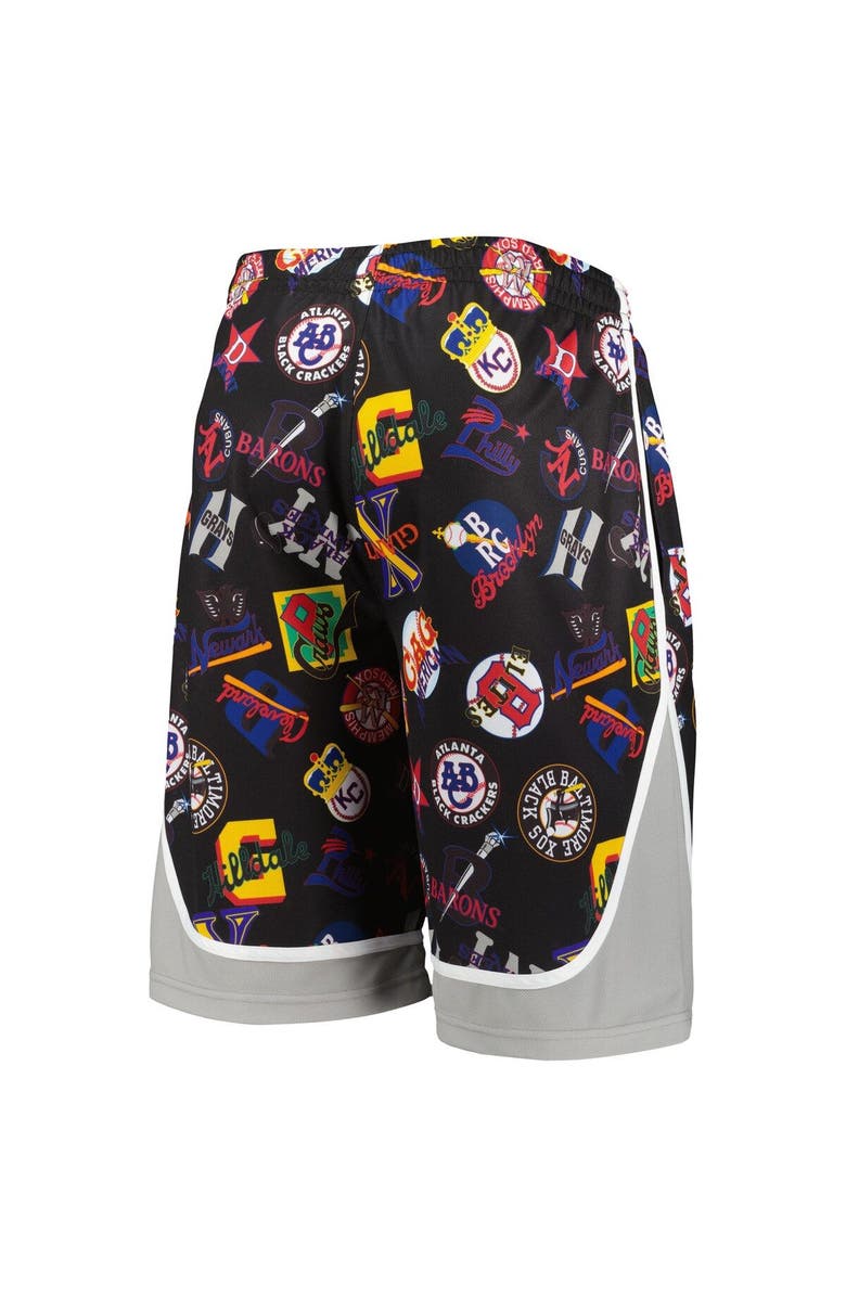 STITCHES Men's Stitches Black Negro League Shorts, Alternate, color, Black