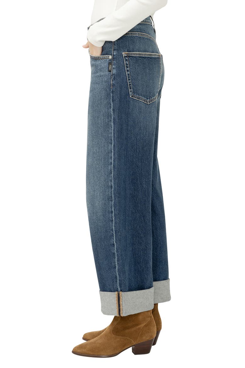 Be Easy Ripped High Waist Crop Wide Leg Jeans, Alternate, color, THELMA