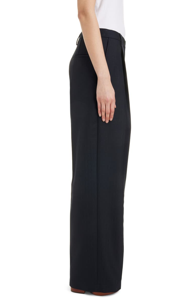 Dries Van Noten Porter Herringbone Wool Wide Leg Pants, Alternate, color, 