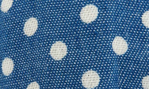 Cara Kids' Denim Polka Dot Knot Headband In Blue